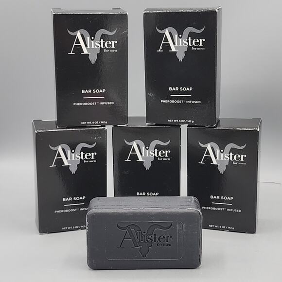 Alister Face & Body Soap For Men Pheroboost Infused Pheremone Boosters Lot of 5 - Picture 1 of 11